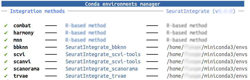 Fully set conda environments